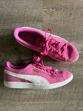 Puma pink suede sneakers 38
